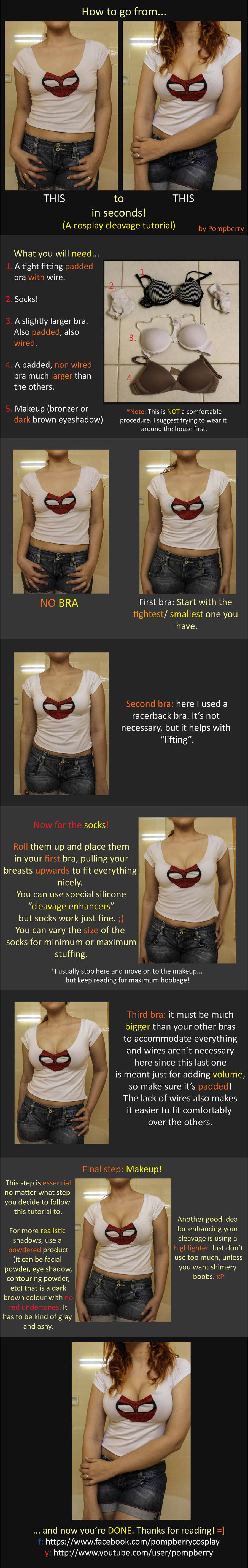 Cosplay Cleavage Tutorial by pomp-berry