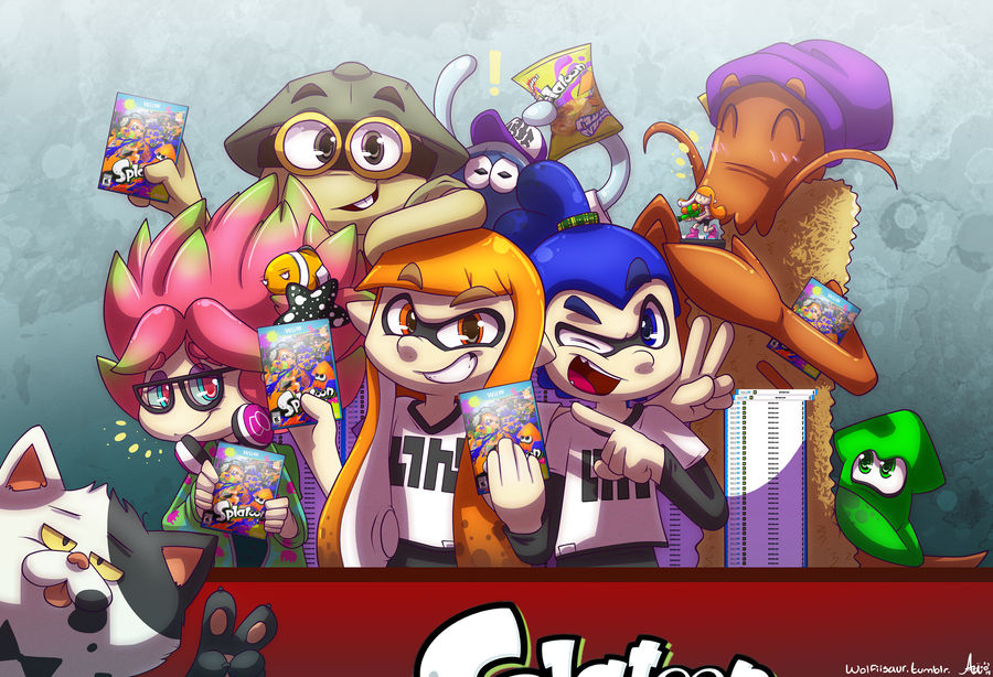 SPLA-TA-TA-TA-TA-TA, SPLATOON by wolfiisaur