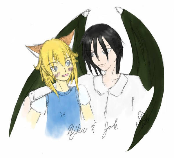 Niku and Jak by fluffnight