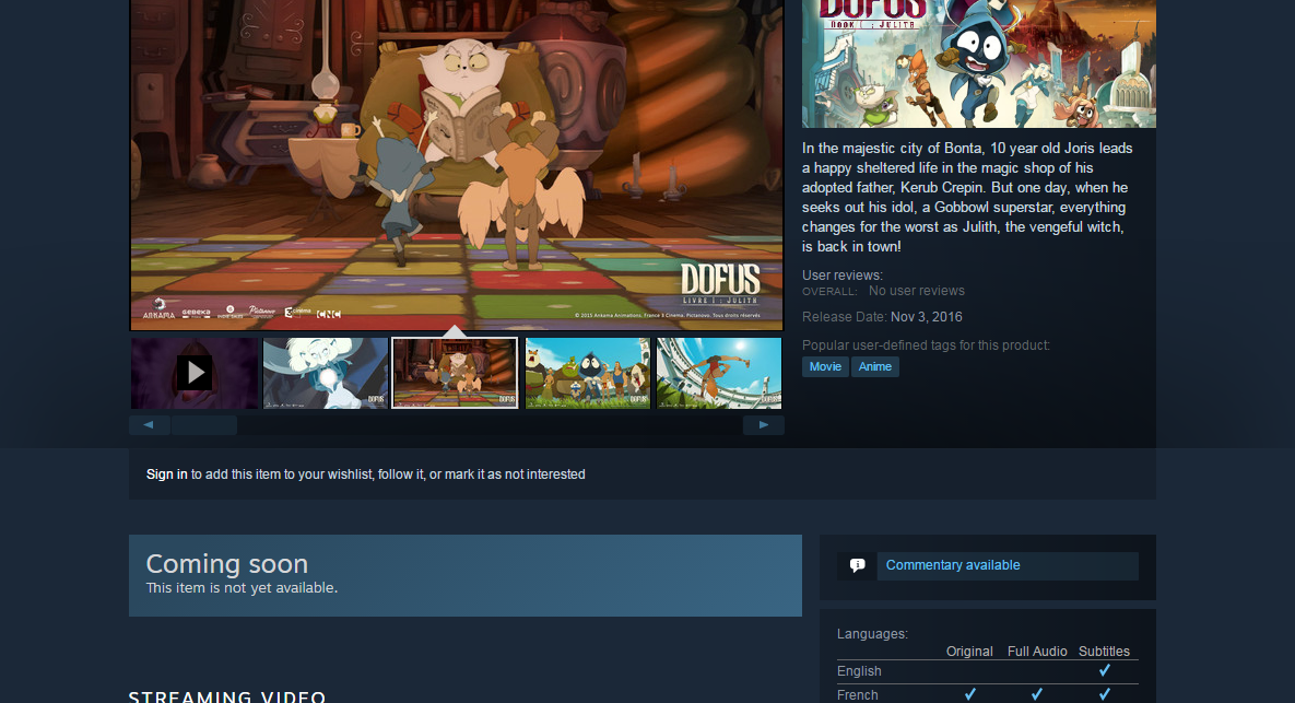 dofus book 1 julith english sub full movie dofus book 1 julith english sub full movie