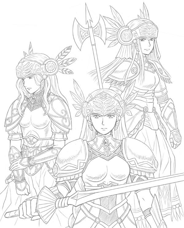 Valkyrie Sisters by eveyw