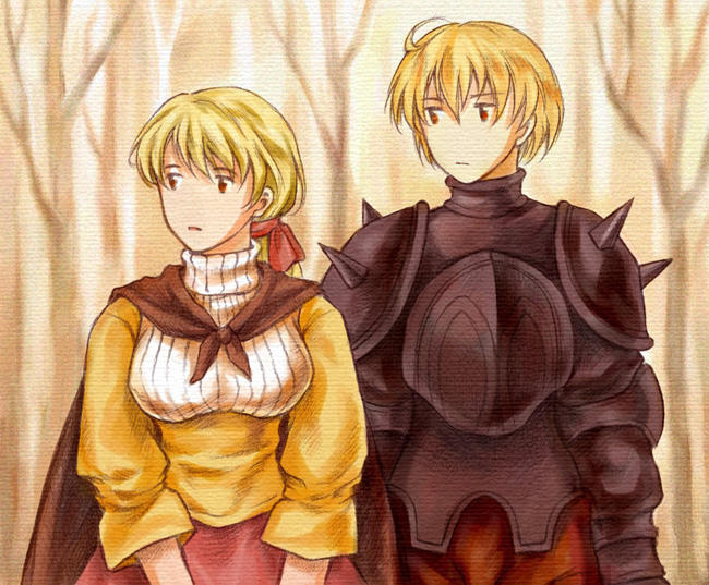 FF Tactics - Ramza and Alma by eveyw