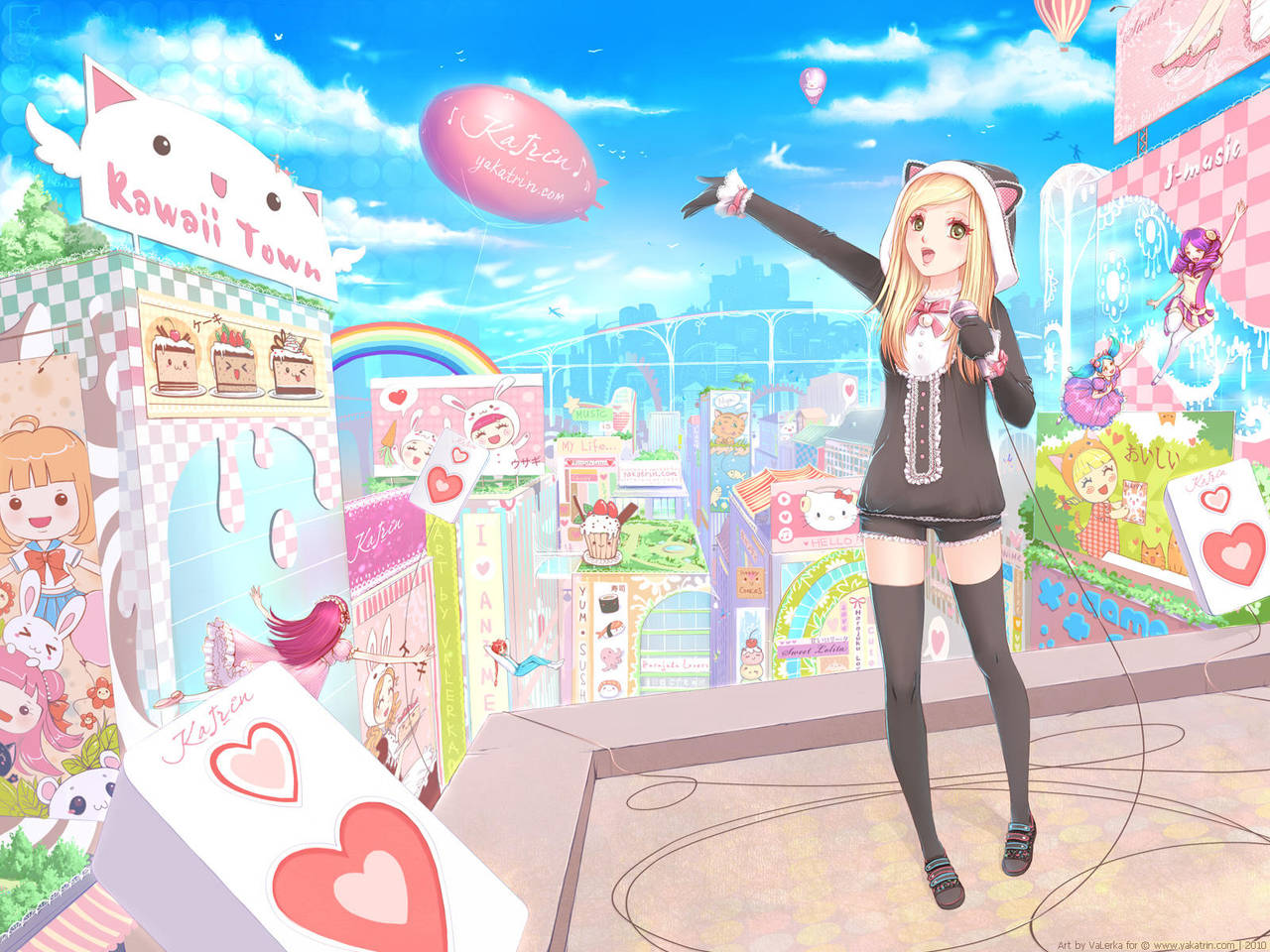 Kawaii Town by VaLerka-Ru