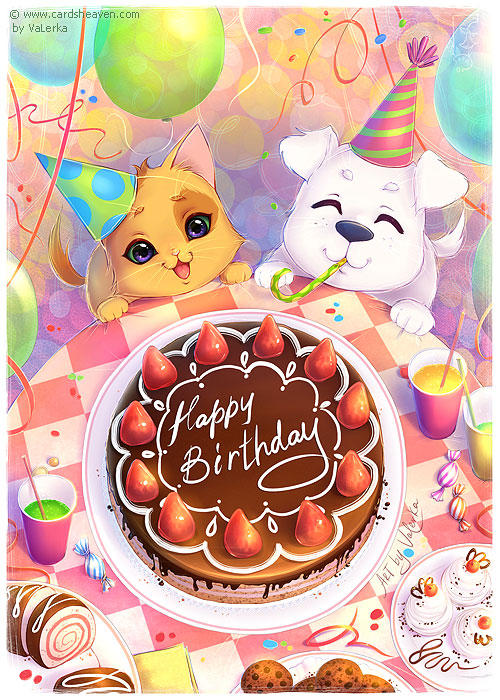 Birthday cake for a friend by VaLerka-Ru