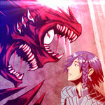 Beowulf and Grendel by nekokawai
