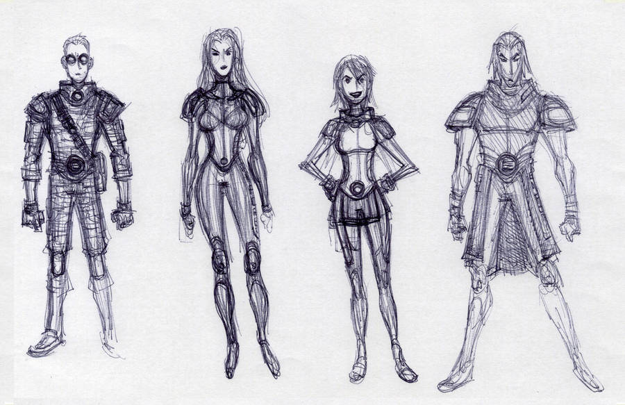 ENFORCEMEN rough designs 2 by BobbyRubio