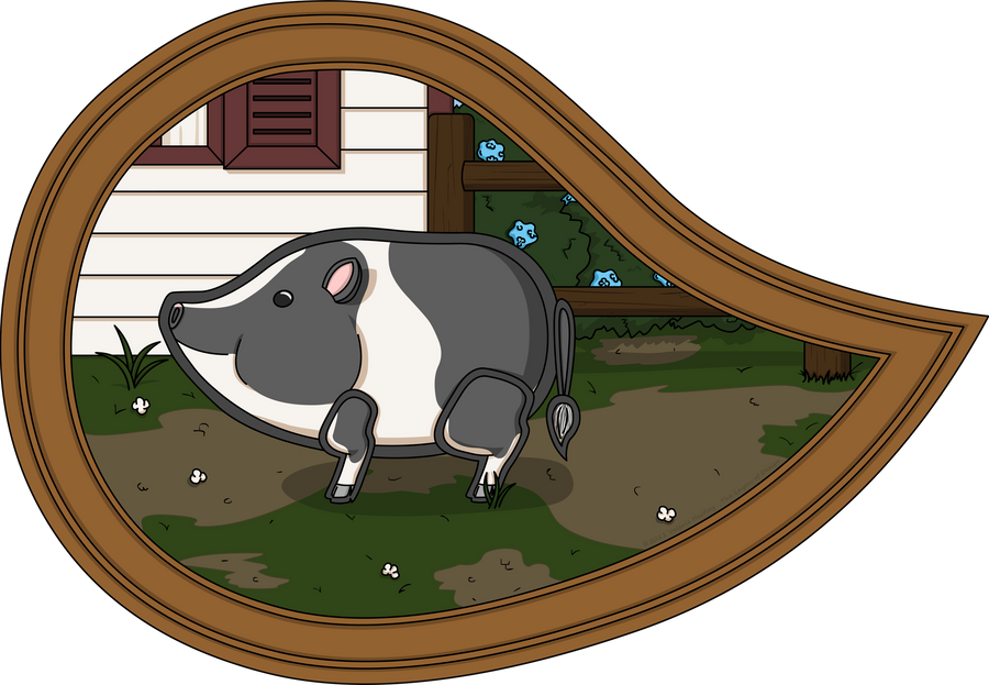 Basil the Pig by vhartley