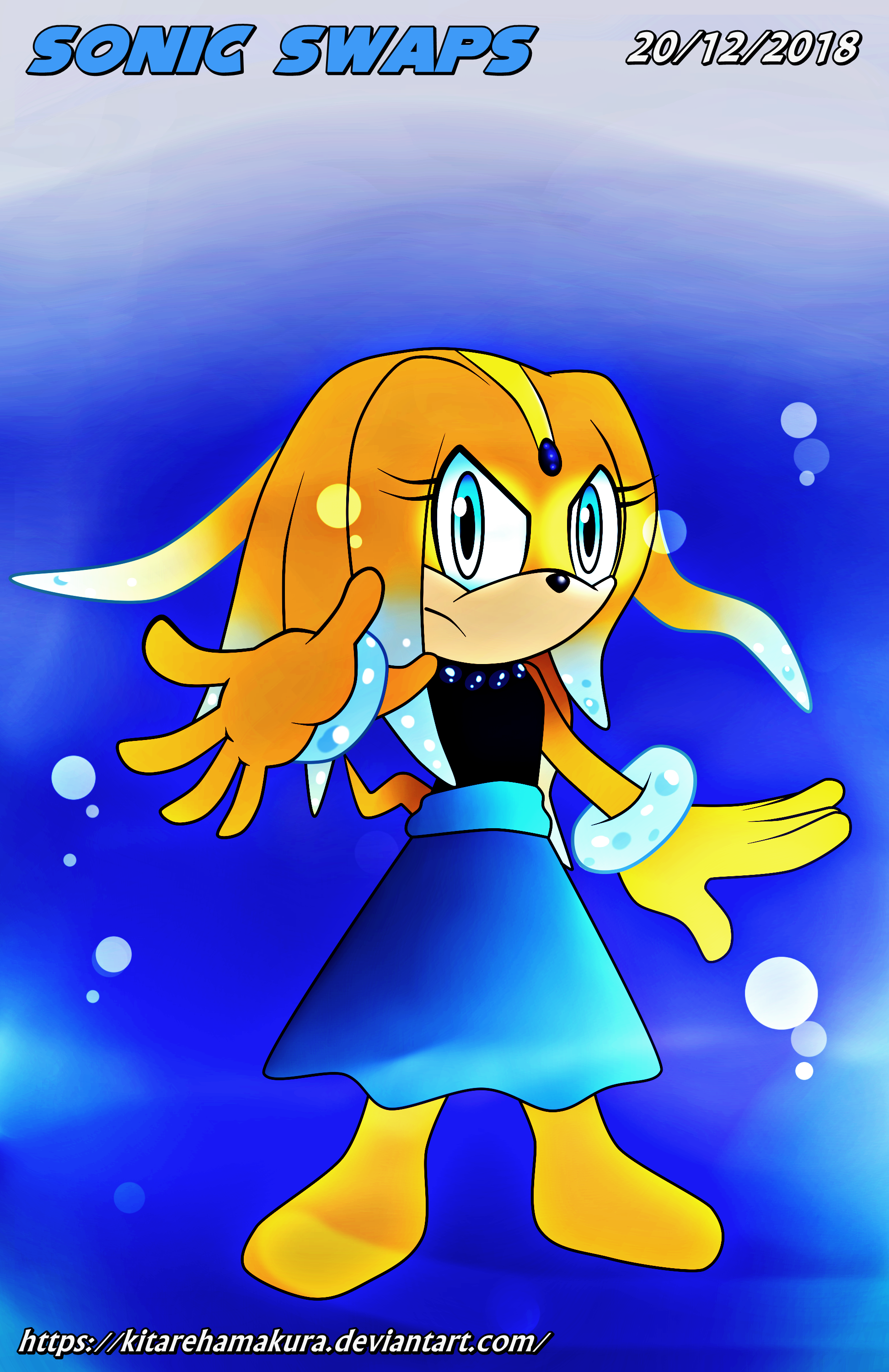 Sonic Swaps AU - Tikal and Chaos by KitareHamakura on DeviantArt