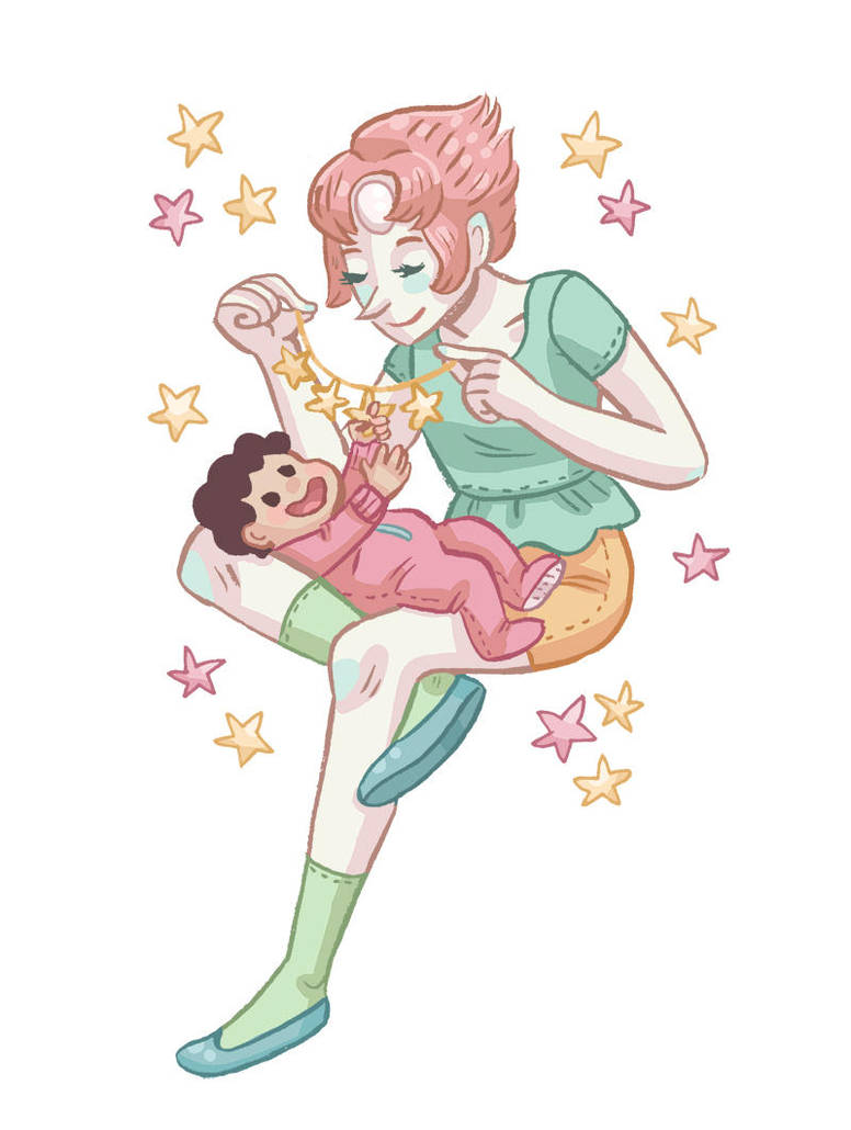 After watching Space Race I had some more Pearl-Mom emotions. It was interesting to see a different side of her character. Usually she's so overprotective and doesn't like Steven going on adventure...