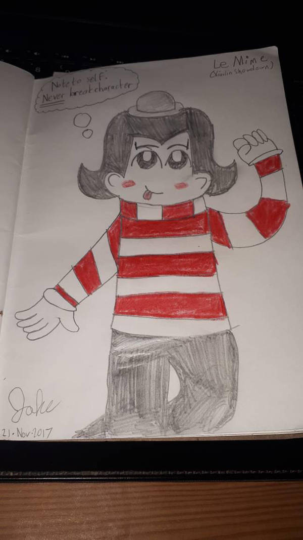 A Mime Truly Commited to his Job by jakelsm