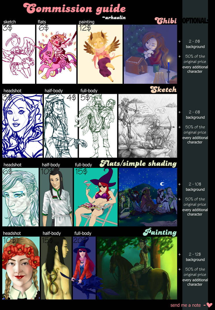 COMMISSIONS: OPEN by arhaolin COMMISSIONS: OPEN by arhaolin