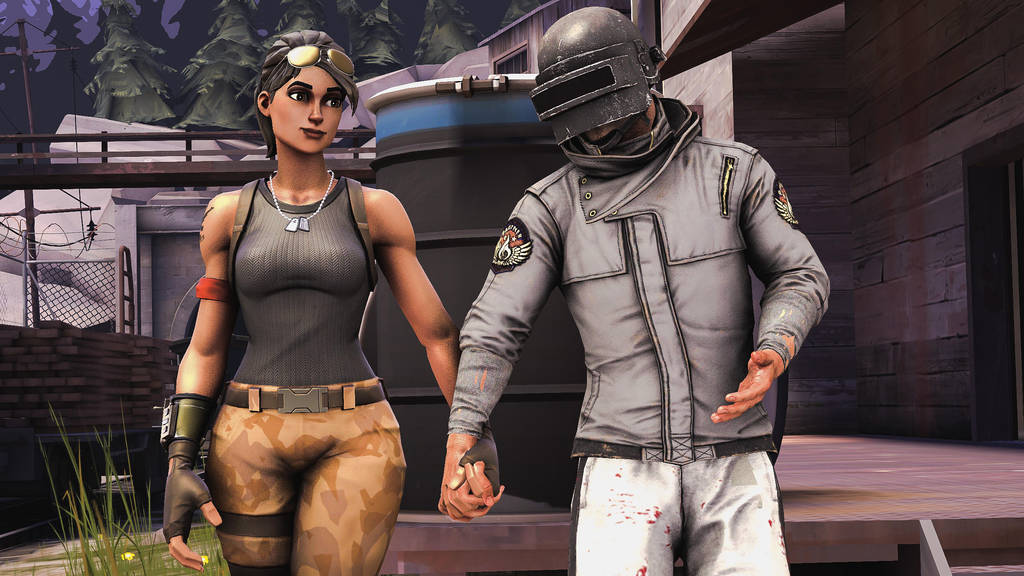 PUBG and Fortnite couples by EmirFazliSFM on DeviantArt