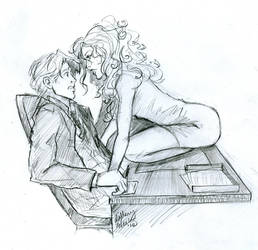 Rose seducing Scorpius by HILLYMINNE