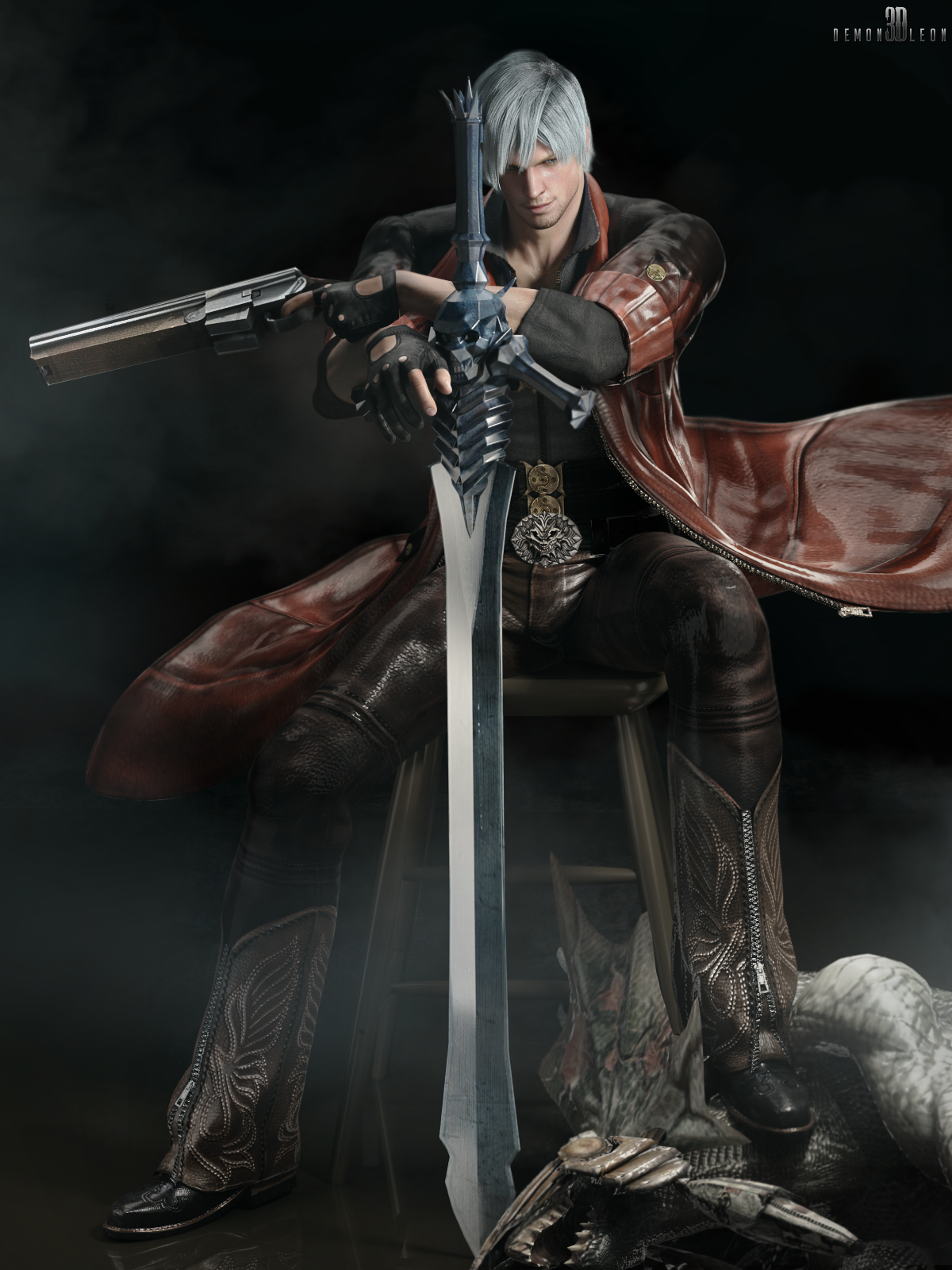 Dante x Leon by DemonLeon3D on DeviantArt