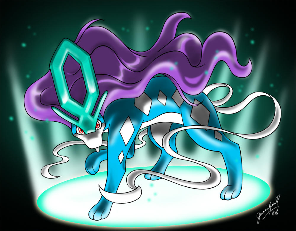 Suicune for Laxia by chibi-jen-hen