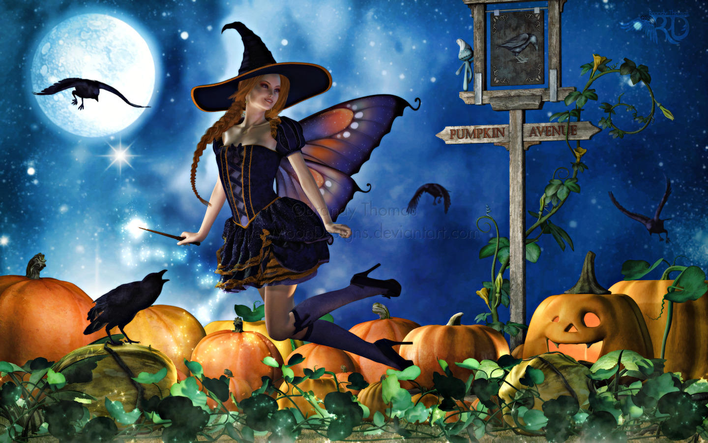 The Magic of Pumpkin Avenue by RavenMoonDesigns
