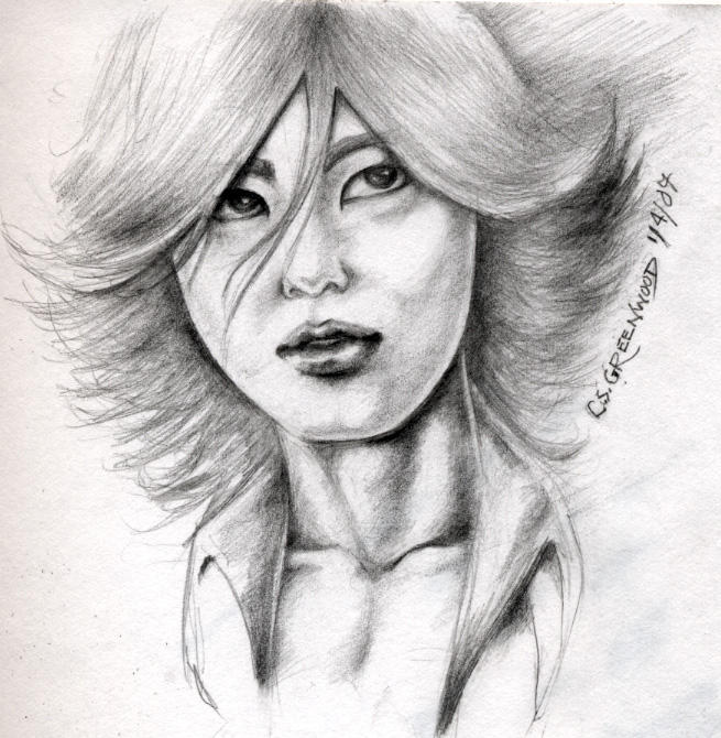 Akanishi Jin sketch by DarkMedellia686
