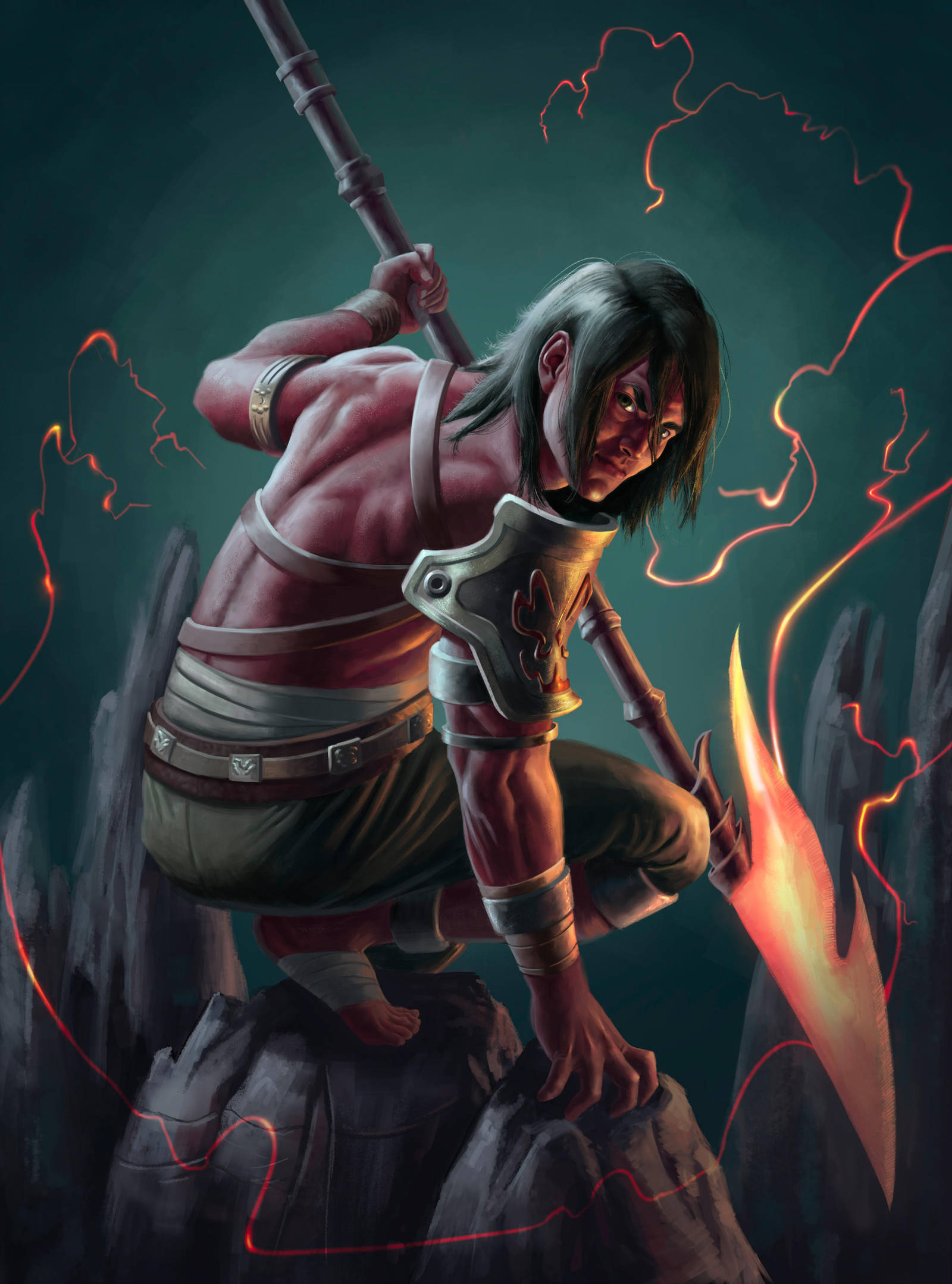 Red Lancer by Jessso