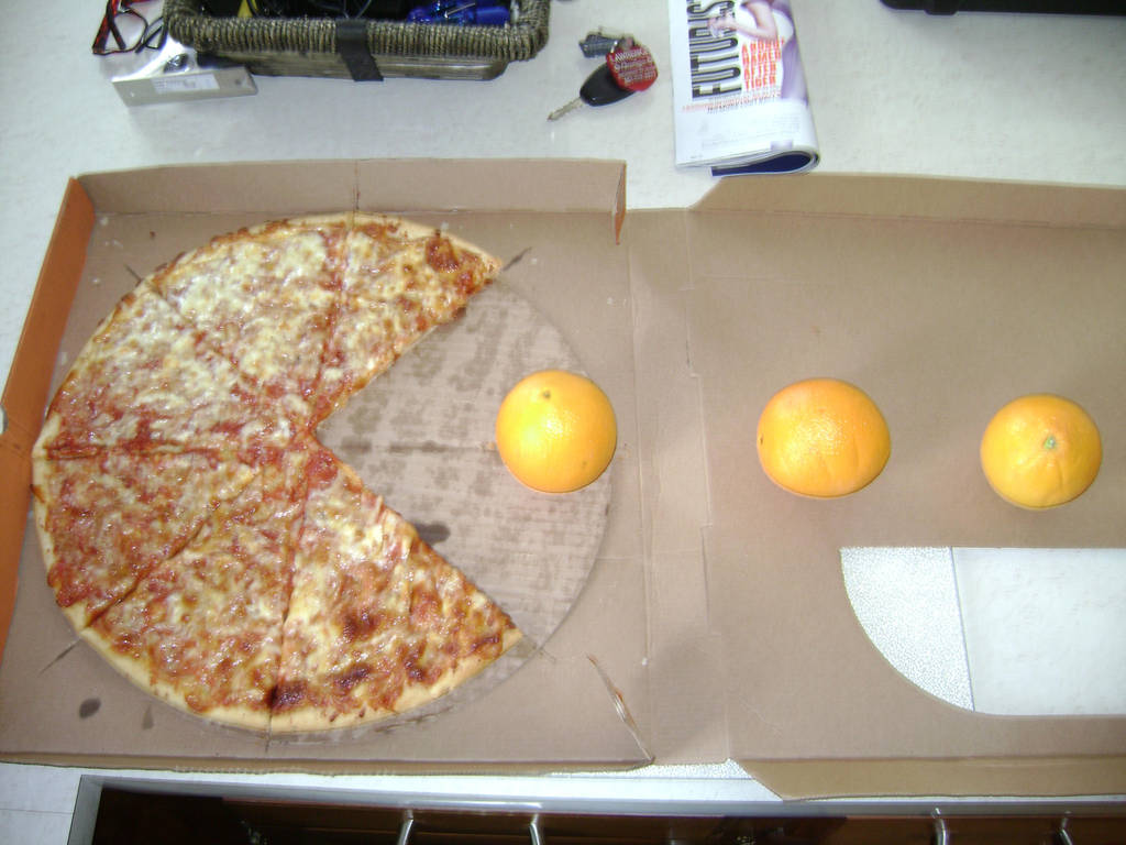 Pac man pizza! by Robot001 on DeviantArt