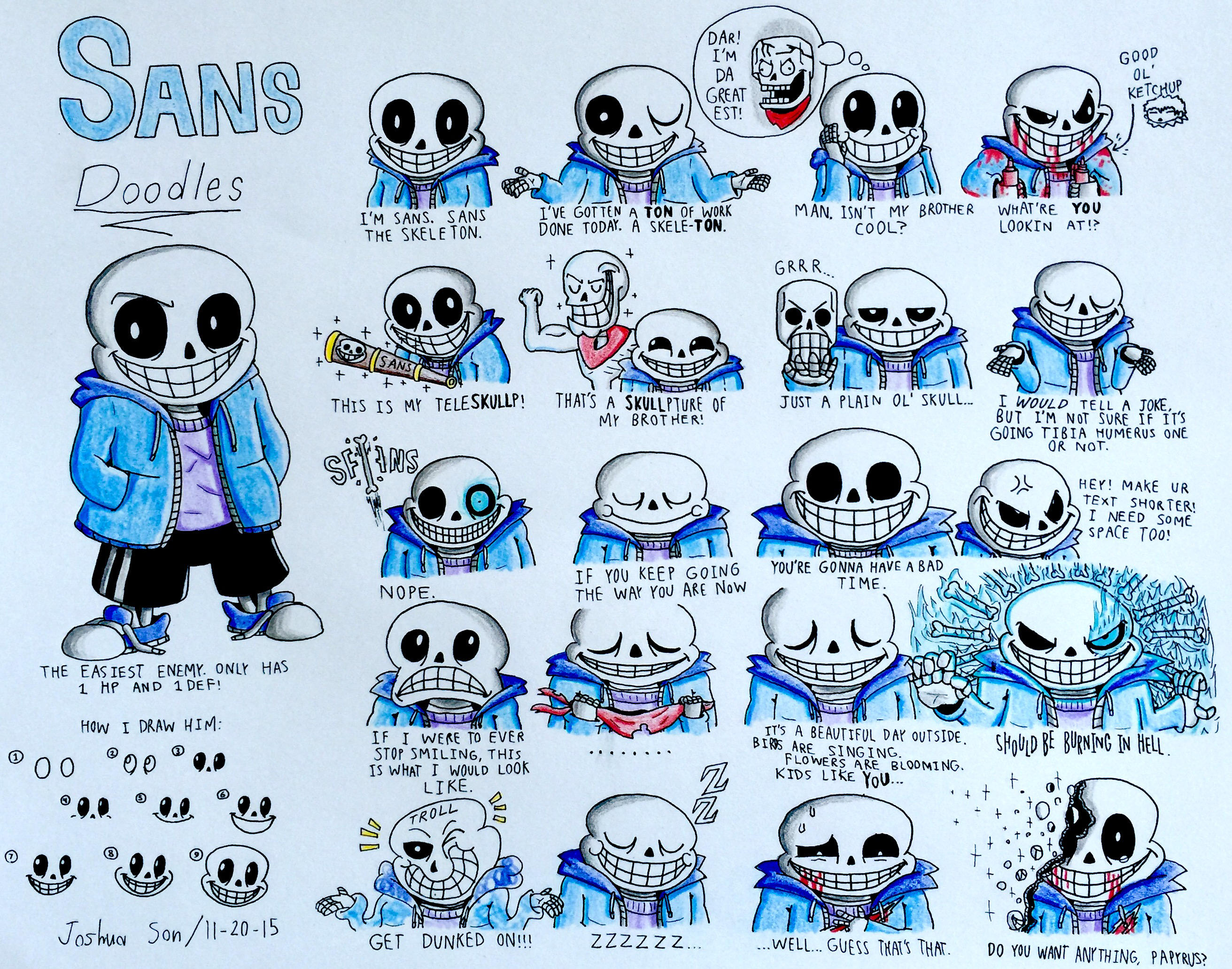 Sans Doodles by Josh-S26
