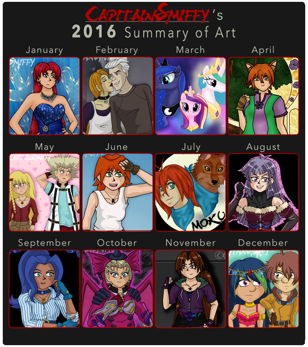2017 Summary of Art by CapitainSmiffy on DeviantArt