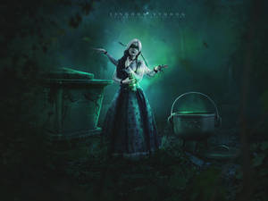 Green poison witch by LINGDUMSTUDOG Green poison witch by LINGDUMSTUDOG