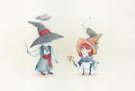 Wee Nimbus and Rose by sketchykraft