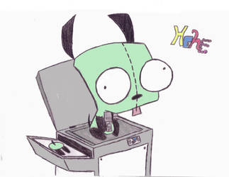 Gir is Copying His Butt by b52FLAPJACK