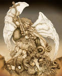 Archangel Michael by PaperCutIllustration