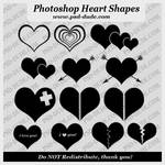 14 Heart Custom Shape Set by PsdDude