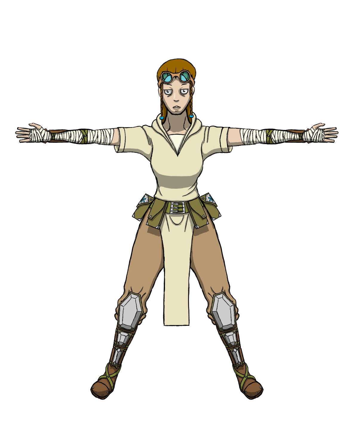 Model Sheet - Elder Sister by scetxr-efx