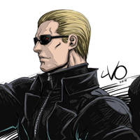 Digital Sketch Warm Up 03 - Wesker by Vostalgic