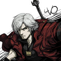 Digital Sketch Warm up -16 Dante by Vostalgic