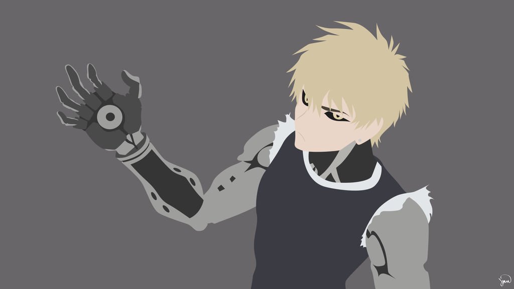 Genos One Punch Man Minimalist Wallpaper By Greenmapple17 On