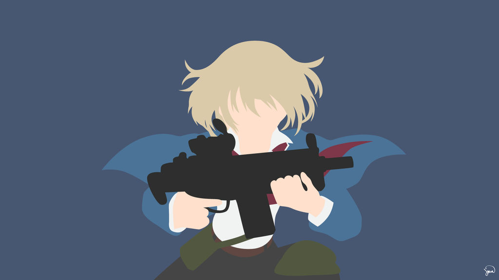 Hotaru Tachibana (Aoharu x Kikanjuu) Minimalism by greenmapple17