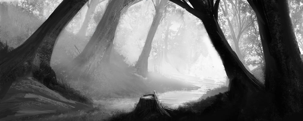 Speedpaint - Stumped Mystic Forest by ColinVolrath