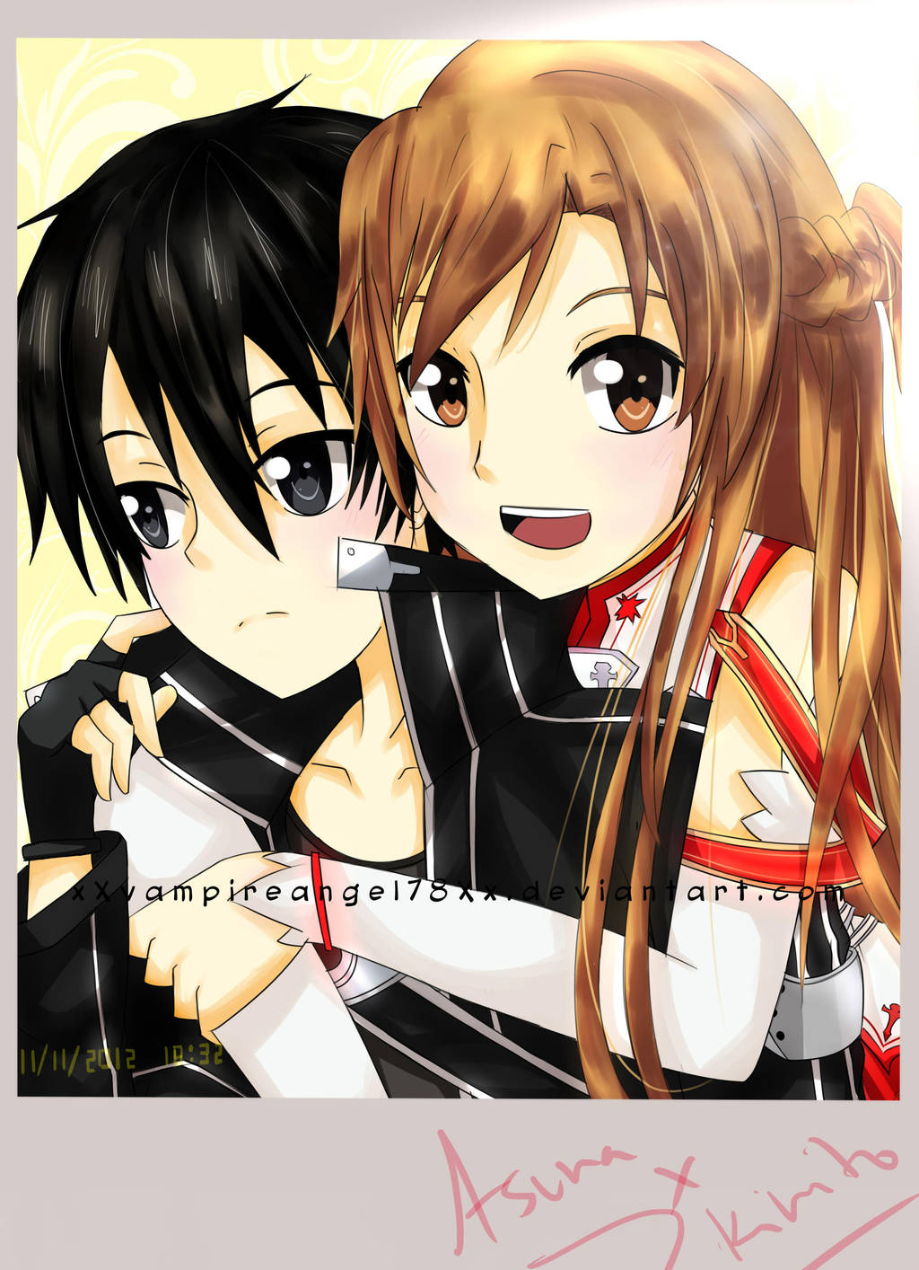 Sword Art Online - Kirito x Asuna by xXvampireangel78Xx on ...