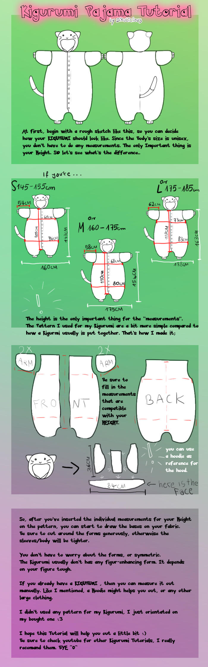 Veeery short Kigurumi Tutorial by DiruLiCiouS
