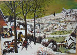 detail hunters in the snow by Lisajen-stock
