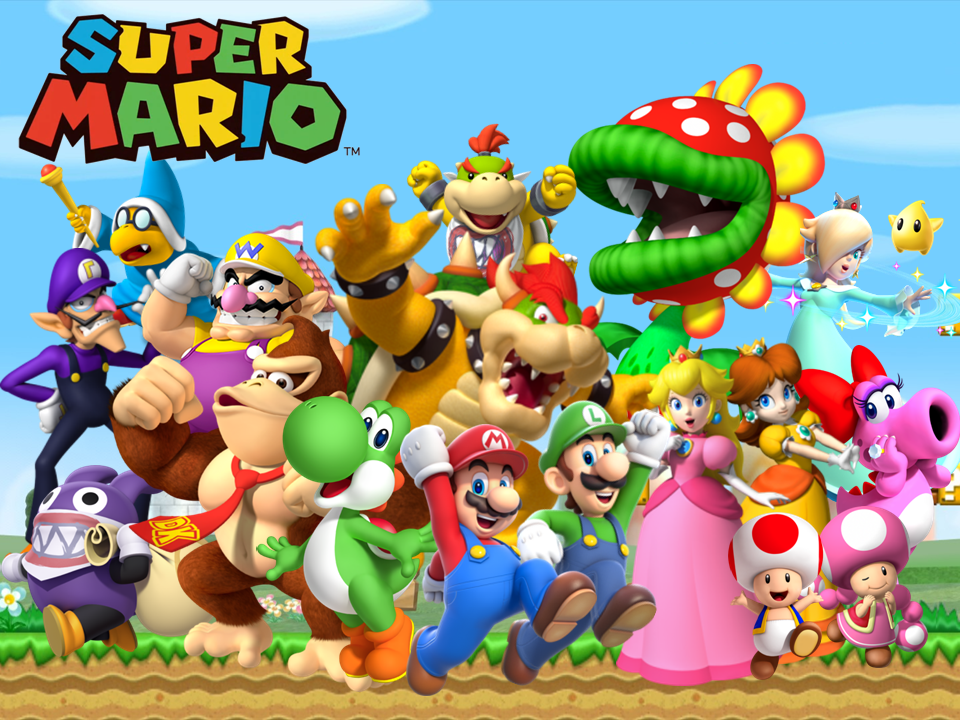 Super Mario Cast by KidBobobo on DeviantArt