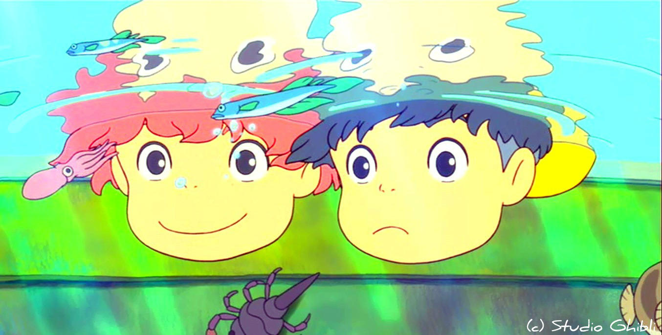 Underwater Glee - Ponyo Wallpaper by sirdaftodill