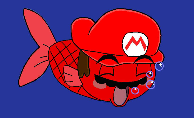 Mario Fish by PrincessPuccadomiNyo on DeviantArt