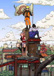 NARUTO SHIPPUDEN: Team 7 by haruningster