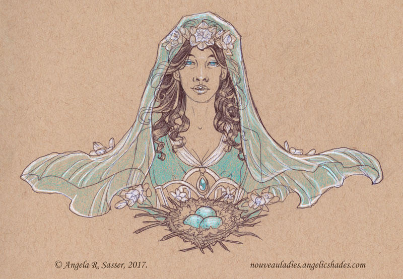 Inktober 2017 - The Lady of Resurrection by AngelaSasser Inktober 2017 - The Lady of Resurrection by AngelaSasser