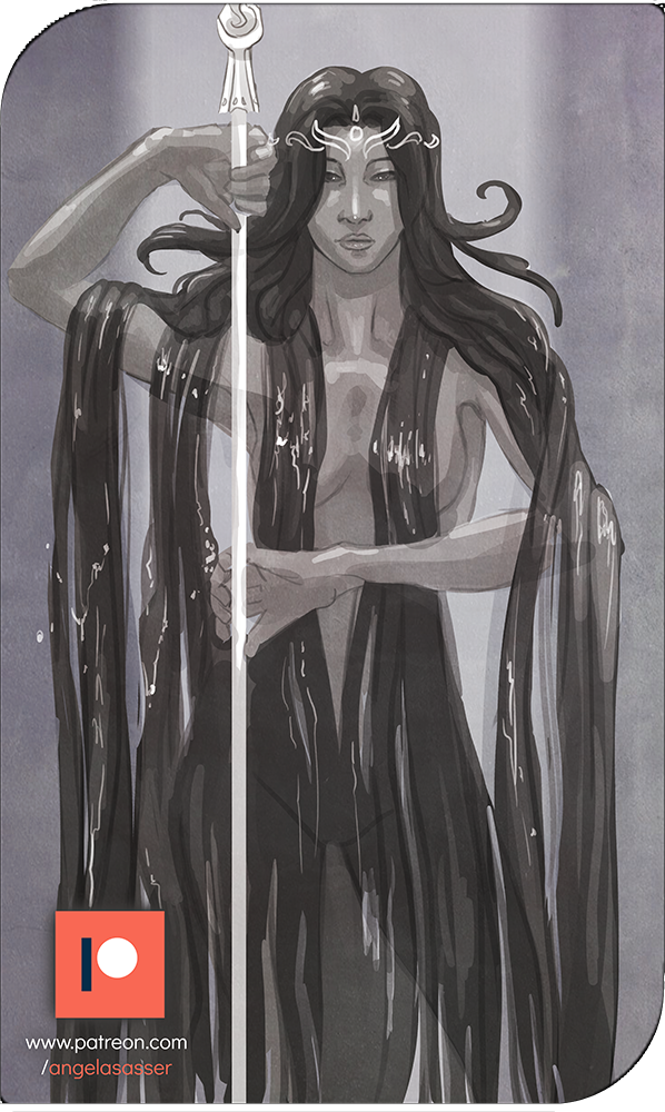 Patreon Sketch - Queen Suma by AngelaSasser