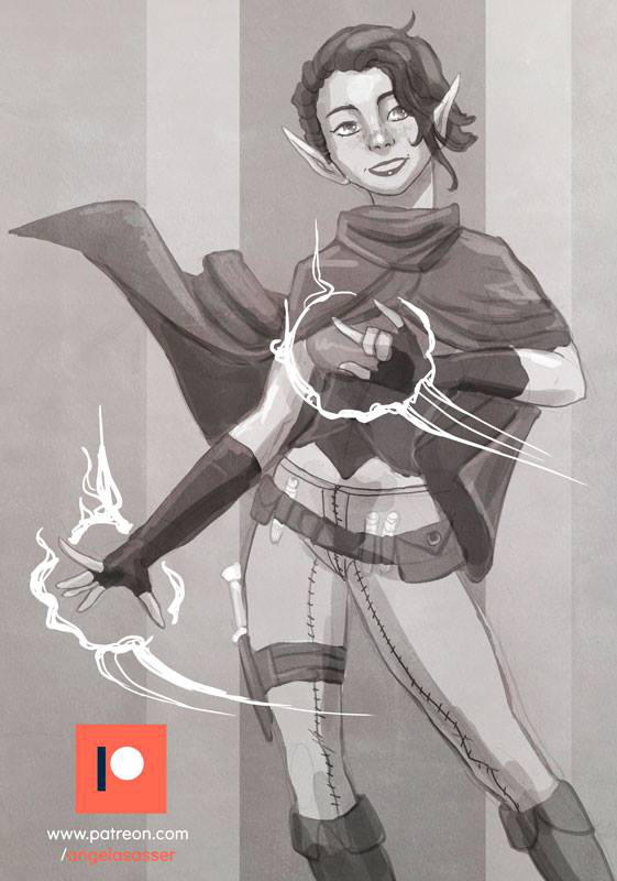 Patreon Sketch - Clementine by AngelaSasser