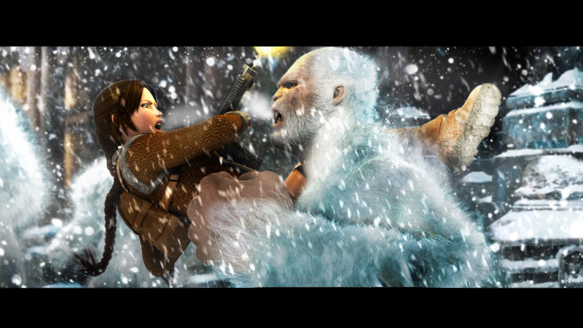 Lara Croft and the YETI by Croft094