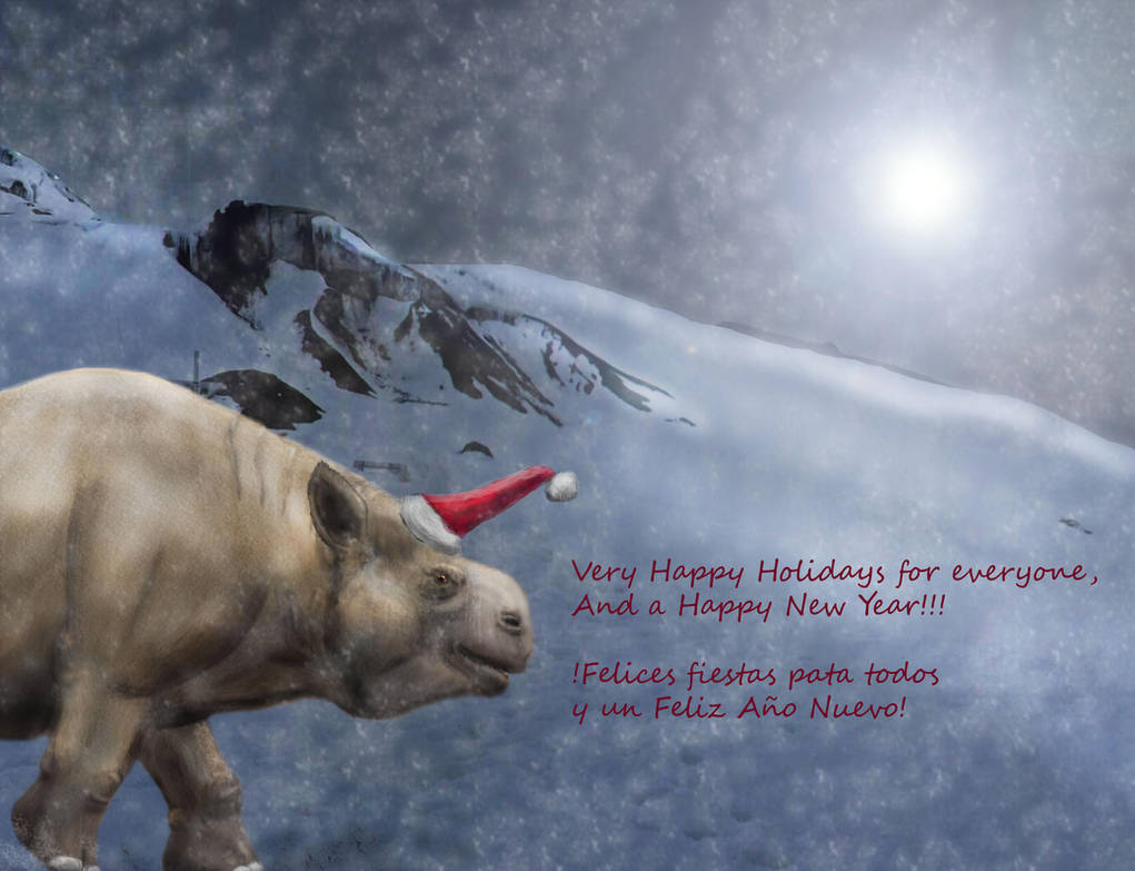 Merry Christmas and a Happy New Year! by Zimices