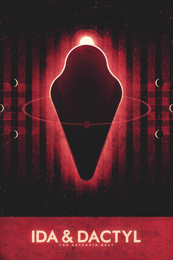 The Asteroid Belt - Ida and Dactyl by FabledCreative