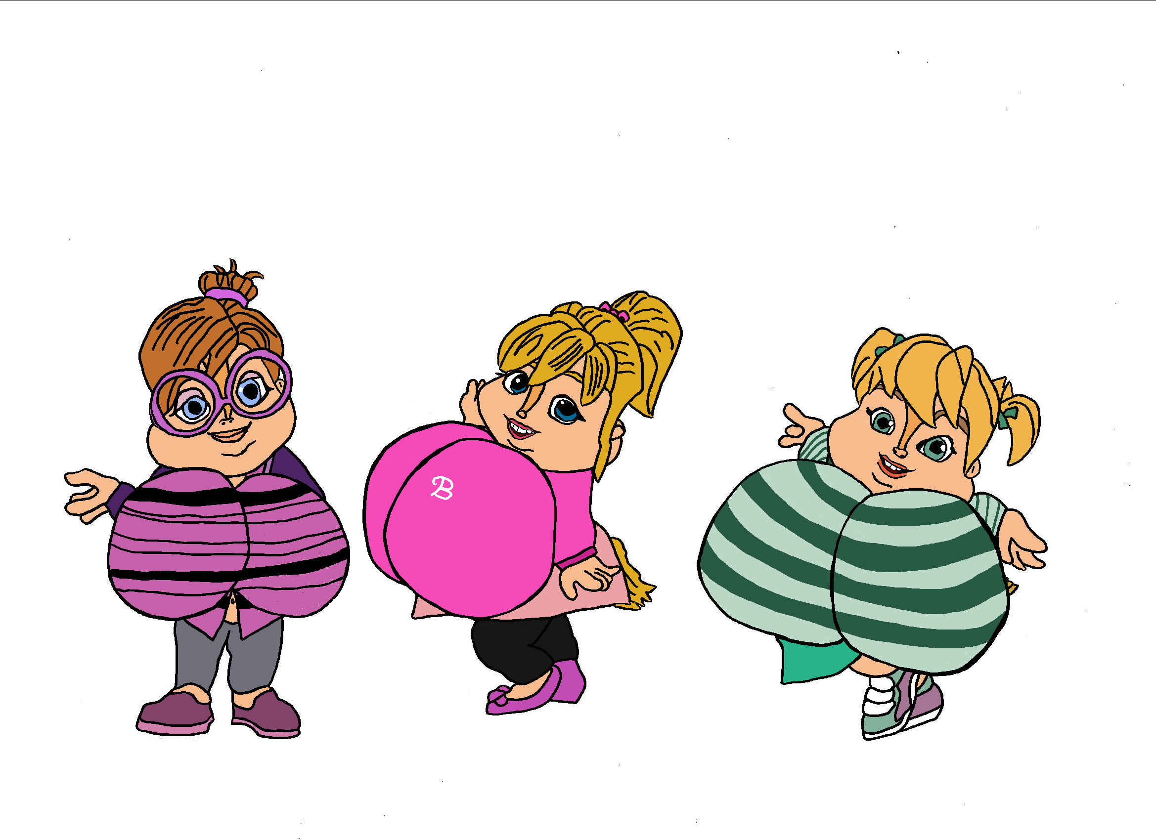 Alvin and the Chipmunks on Cartoon-Girl-Fatness - DeviantArt